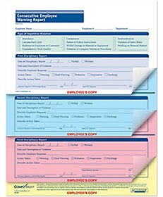 Promotional Product Deals: Step By Step Warning Form (Packs) 50 Per Pack